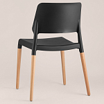 Пластиковый стул на ножках из массива бука Ferret Black 4 шт варинант исполнения - 5 | Loft Concept в Нижнем Новгороде