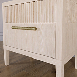 Прикроватная Тумбочка Primo с двумя ящиками Светлый дуб варинант исполнения - 3 | Loft Concept в Нижнем Новгороде