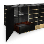 Дизайнерский комод в сочетании черного и золотого цвета Nubian варинант исполнения - 2 | Loft Concept в Нижнем Новгороде