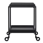 Тумба чёрная на колёсах Cabinet on Wheels варинант исполнения - 1 | Loft Concept в Нижнем Новгороде