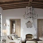 Бра с двумя тканевыми абажурами в форме цилиндра Prerequisites варинант исполнения - 4 | Loft Concept в Нижнем Новгороде