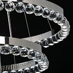 Люстра с тремя кольцами цвета хром и прозрачными хрустальными шарами по периметру Sacramento Transparent Balls Chandelier варинант исполнения - 7 | Loft Concept в Нижнем Новгороде