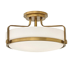 Потолочный светильник с круглым матовым белым плафоном Hinkley варинант исполнения - 1 | Loft Concept в Нижнем Новгороде