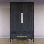 Шкаф платяной Primo с выдвижными ящиками шпон Светлый дуб варинант исполнения - 2 | Loft Concept в Нижнем Новгороде