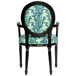 Стул из натурального бука с подлокотниками Ikat Pattern бирюзовый варинант исполнения - 2 | Loft Concept в Нижнем Новгороде