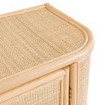 Длинный комод из ротанга с дверцами и ящиками Simone Rattan Chest of Drawers варинант исполнения - 6 | Loft Concept в Нижнем Новгороде