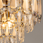 Люстра многоярусная с овальными прозрачными подвесками 36 см Harmonica варинант исполнения - 5 | Loft Concept в Нижнем Новгороде