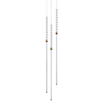 Подвесной светильник с 3-мя вертикальными плафонами и белыми шариками PEARLS Suspension варинант исполнения - 1 | Loft Concept в Нижнем Новгороде