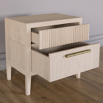 Прикроватная Тумбочка Primo с двумя ящиками Светлый дуб варинант исполнения - 5 | Loft Concept в Нижнем Новгороде