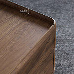 Прикроватный деревянный столик с 2-мя ящиками Moon Walnut Furniture варинант исполнения - 7 | Loft Concept в Нижнем Новгороде