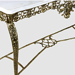 Консоль из бронзы с мраморной прямоугольной столешницей Bronze Console варинант исполнения - 1 | Loft Concept в Нижнем Новгороде