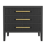 Тумба Primo  с тремя ящиками шпон Черный дуб варинант исполнения - 1 | Loft Concept в Нижнем Новгороде