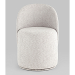 Пуф Loreen со спинкой вращающийся букле светло-серый варинант исполнения - 4 | Loft Concept в Нижнем Новгороде