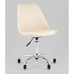 Офисный стул на металлическом основании EGGERY Beige пластик варинант исполнения - 1 | Loft Concept в Нижнем Новгороде