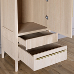 Узкий Шкаф Primo с 2 выдвижными ящиками Светлый дуб варинант исполнения - 5 | Loft Concept в Нижнем Новгороде