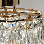 Потолочный светильник круглый с прозрачными подвесками Lunet варинант исполнения - 6 | Loft Concept в Нижнем Новгороде