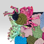 Ковер разноцветный из джинсовой одежды и армейских палаток Upcycling варинант исполнения - 2 | Loft Concept в Нижнем Новгороде