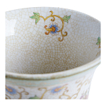 Ваза из фарфора на бронзовом основании Turquoise Blooming Garden варинант исполнения - 3 | Loft Concept в Нижнем Новгороде