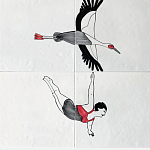 Плитка с узором Аист варинант исполнения - 2 | Loft Concept в Нижнем Новгороде