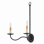 Бра настенное черное с 2-мя лампами Candle Sleeves варинант исполнения - 4 | Loft Concept в Нижнем Новгороде