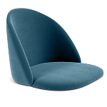 Барный стул вращающийся со спинкой Синий Велюр Vendramin Chair варинант исполнения - 2 | Loft Concept в Нижнем Новгороде