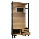 Стеллаж под TV в стиле лофт с открытыми полками и 2-мя ящиками Urban Style Space варинант исполнения - 2 | Loft Concept в Нижнем Новгороде