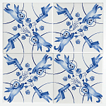 Плитка с узором 2 кота 2 пистолета варинант исполнения - 2 | Loft Concept в Нижнем Новгороде