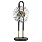 Настольная лампа с черным основанием и золотистым декором Bruno варинант исполнения - 1 | Loft Concept в Нижнем Новгороде