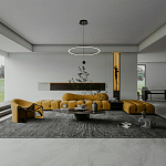 Светодиодная люстра Black LED Circle and Ball Lamp варинант исполнения - 7 | Loft Concept в Нижнем Новгороде