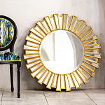 Зеркало круглое с лучами из зеркальных фацетов Golden Facet варинант исполнения - 2 | Loft Concept в Нижнем Новгороде