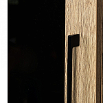 Шкаф-витрина в стиле лофт с чёрной стеклянной дверью Urban Style Space варинант исполнения - 5 | Loft Concept в Нижнем Новгороде