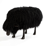 Банкетка Овечка черная Sheep Bench Black head down варинант исполнения - 2 | Loft Concept в Нижнем Новгороде