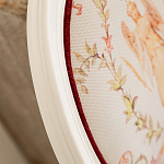 Полукресло из массива бука бежевое с растительным орнаментом Raffael Angel Beige Chair варинант исполнения - 4 | Loft Concept в Нижнем Новгороде