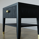 Прикроватная тумбочка с ящиком Elsa Dreams Black варинант исполнения - 3 | Loft Concept в Нижнем Новгороде