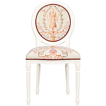 Стул из массива бука бежевый с растительным орнаментом Raffael Angel Beige Chair варинант исполнения - 1 | Loft Concept в Нижнем Новгороде