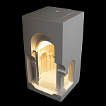 Встраиваемый в стену гипсовый светильник под покраску с арками и рельефными колоннами Antiquity Athena варинант исполнения - 3 | Loft Concept в Нижнем Новгороде