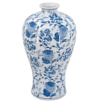 Ваза фарфоровая высокая с синими цветочными мотивами Independence варинант исполнения - 1 | Loft Concept в Нижнем Новгороде