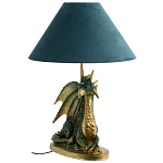 Настольная лампа с абажуром Дракон Green Dragon Синий абажур варинант исполнения - 1 | Loft Concept в Нижнем Новгороде