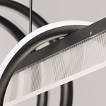 Люстра линейная черного цвета с волнообразным металлическим элементом Luke Lampco Tracer Lamp варинант исполнения - 9 | Loft Concept в Нижнем Новгороде