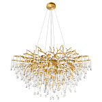 Люстра подвесная с прозрачными стеклянными подвесками в форме капель Диаметр 100 см Droplet Chandelier варинант исполнения - 4 | Loft Concept в Нижнем Новгороде