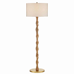 Торшер с цилиндрическим тканевым абажуром на каркасе волнистой формы Rotation варинант исполнения - 1 | Loft Concept в Нижнем Новгороде