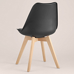 Стул с основой из пластика и мягким сиденьем Arvika Black варинант исполнения - 5 | Loft Concept в Нижнем Новгороде