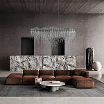 Люстра подвесная с металлическими дугами и длинными цепочками 115 см Atlantis Chain варинант исполнения - 17 | Loft Concept в Нижнем Новгороде