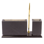 Настольный письменный набор из мрамора с часами и ручкой Marble Accessory варинант исполнения - 3 | Loft Concept в Нижнем Новгороде