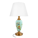 Настольная лампа голубая с изображением птиц Slip Away варинант исполнения - 1 | Loft Concept в Нижнем Новгороде