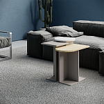 Стол журнальный бежево-серый из 3-х частей со столешницами в виде геометрических элементов MUND SIDE TABLE LIGHT MOCHA варинант исполнения - 1 | Loft Concept в Нижнем Новгороде