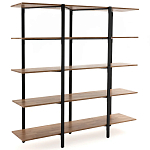 Стеллаж из массива дуба и стали Robson Rack Industrisal Metal Rust варинант исполнения - 1 | Loft Concept в Нижнем Новгороде