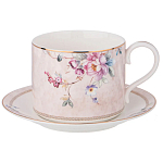 Чайный набор из фарфора с цветочным принтом на 6 персон 12 предметов Flower Porcelain Collection варинант исполнения - 1 | Loft Concept в Нижнем Новгороде