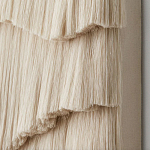 Светло-Бежевое Панно из нитей White Landscape Wall Hanging варинант исполнения - 3 | Loft Concept в Нижнем Новгороде