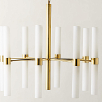 Люстра золотая с 16-ю тонкими цилиндрическими плафонами Shoulders варинант исполнения - 1 | Loft Concept в Нижнем Новгороде
